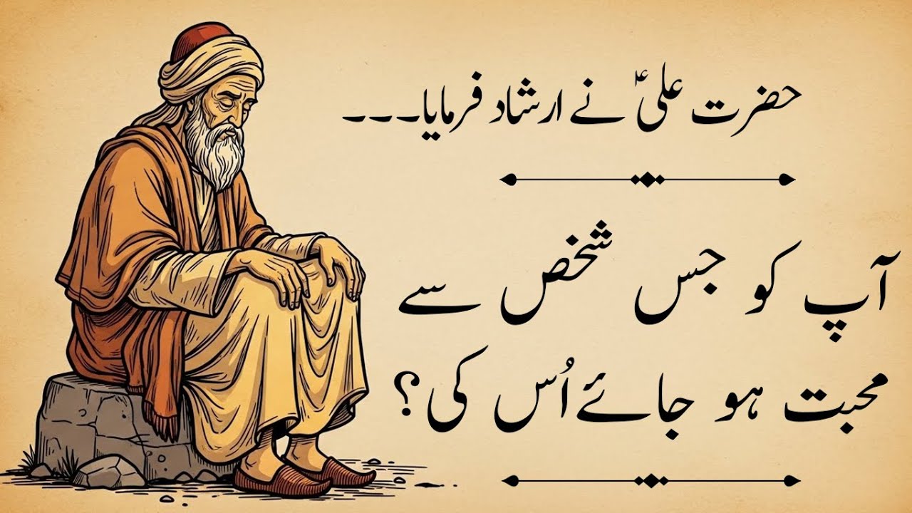 Hazrat Ali (A.S) Ne Farmaya | Ap Ko Jis Shakhs Se Mohabbat Ho Jaye To Us Ki | World of Wisdom