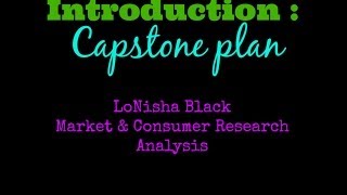 Capstone Introduction