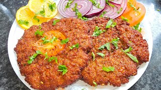 The Large Size Chapli Kabab Real peshawari taste ! Eng sub ! Chapli Kabab Recipe