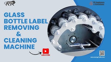 The BEST Way to Remove Labels from Glass Bottles Fast #glassbottlecleaningmachine
