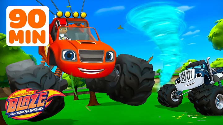 Blaze Gets Trapped in a Whirlwind, Flies Through Lasers & MORE! 🌪️ | Blaze and the Monster Machines