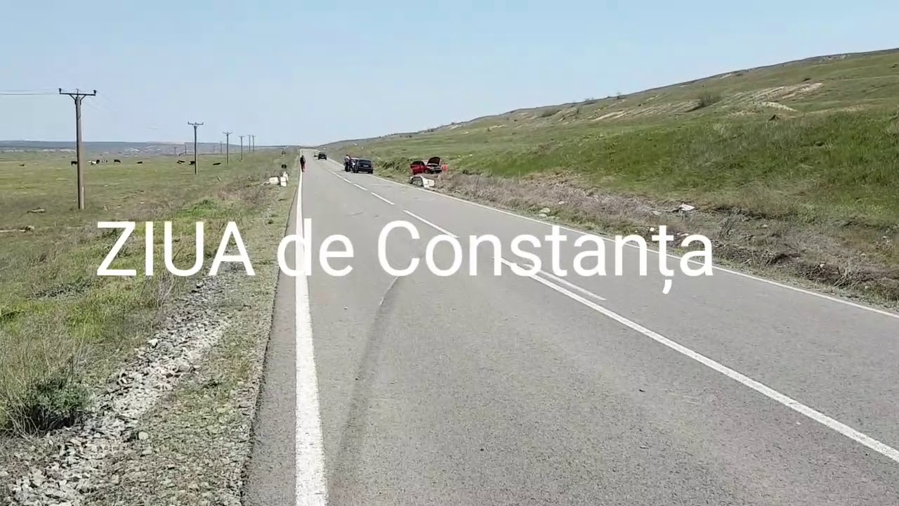 Imagini de la eveniment Accident cu victimă între Ovidiu şi Nazarcea. Şoferul era băut. Elicopterul