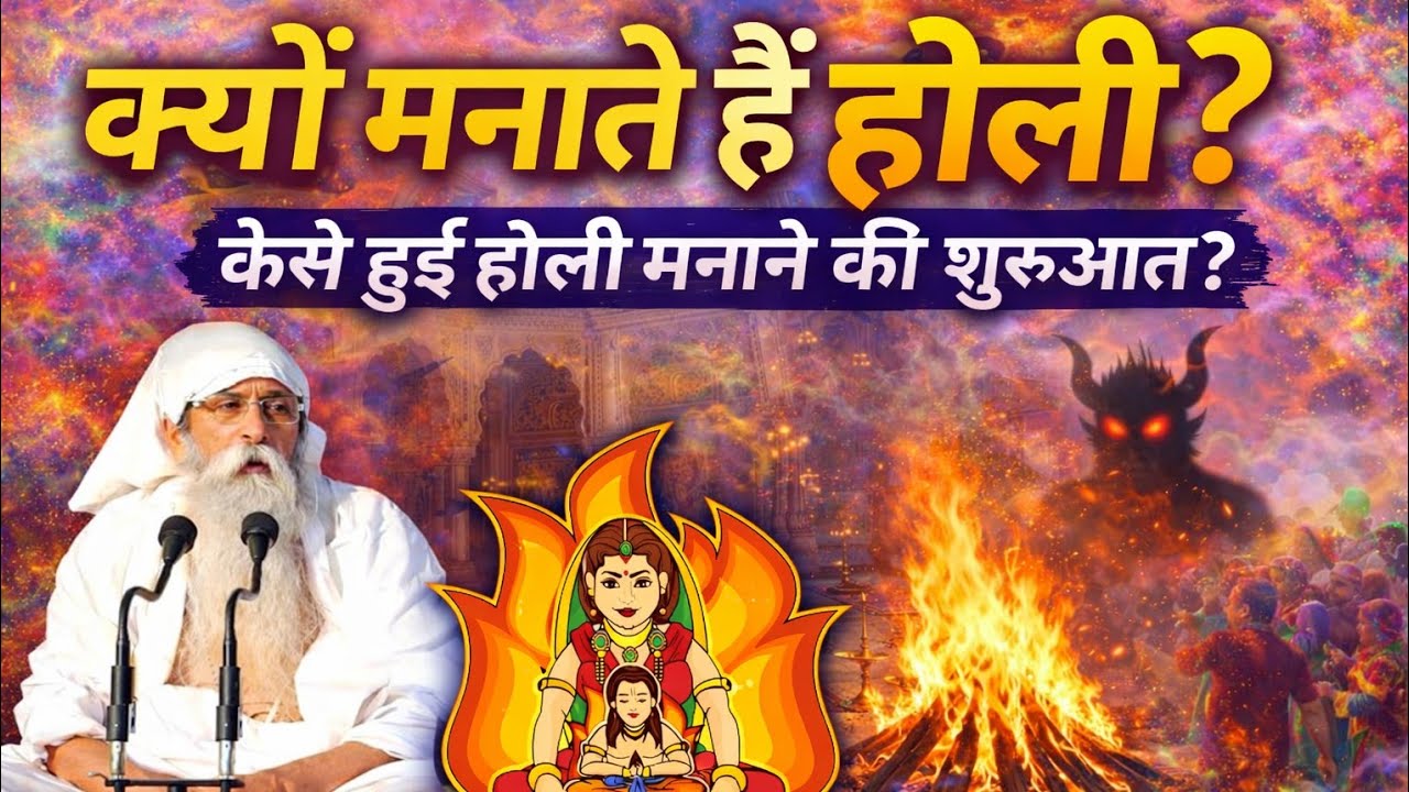 होली क्यों मनाते हैं?| कैसे हुई होली मनाने की शुरुआत?#babaumakantjimaharajsatsang #holispecial #holi