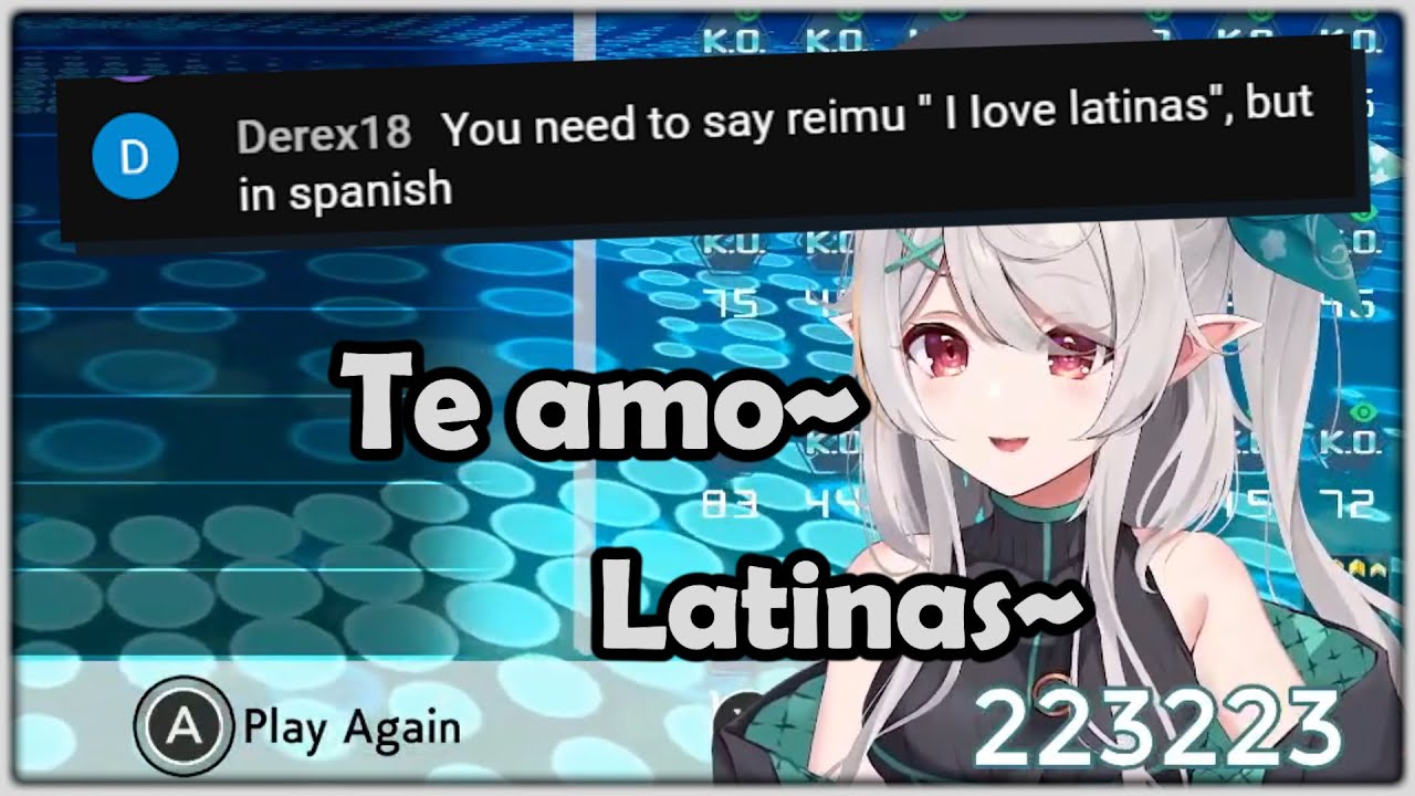 Pomu learns how to say "I Love Latinas" in Spanish. Reimu won't like