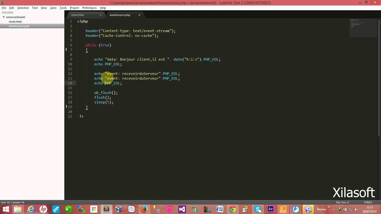 HTML5:server-sent Events,ajouter une méthode - YouTube