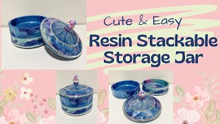 So Pretty: Resin Stackable Storage Jar