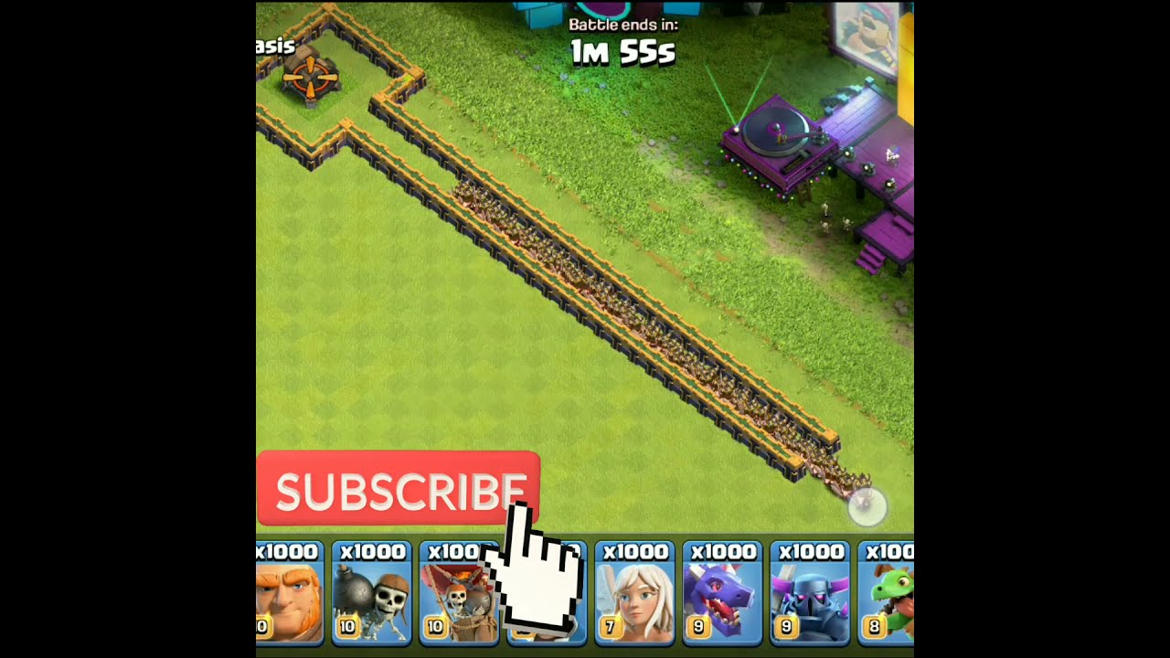 1000x Barbarian VS Max Giant Cannon | who will win 