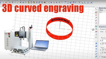 3D Laser Machine Operation : How to engraving on Curved Ring Surface by Lenmark 3ds Software | 3D