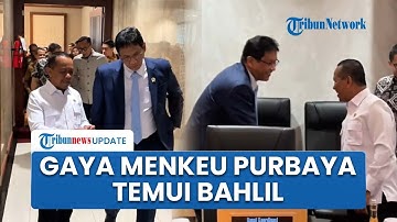 Gaya Menkeu Purbaya Temui Menteri ESDM Bahlil Lahadalia, Bahas Kompensasi BBM dan Listrik