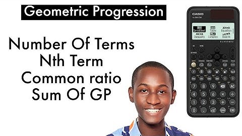 Geometric Sequence: Solve Faster Using Casio Fx-991 Cw (New Method!)