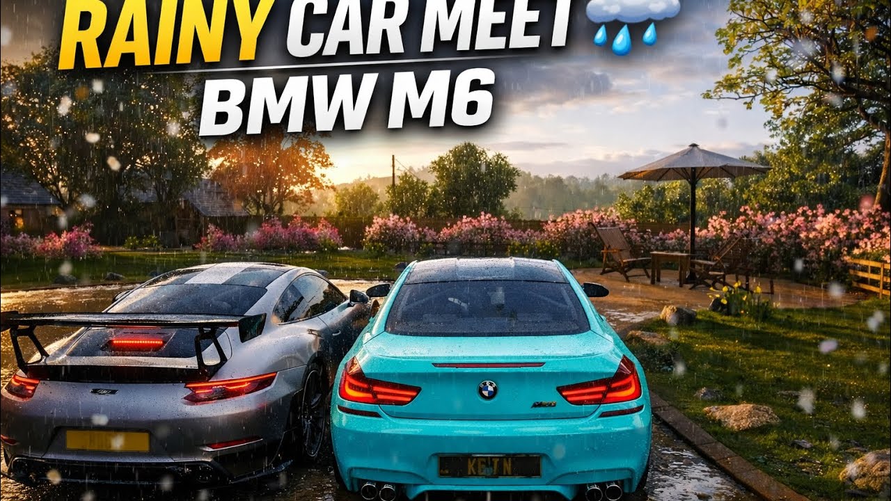BMW M6 Rainy Car Meet in Forza Horizon 4 🌧️ | High Graphics Multiplayer Cruise