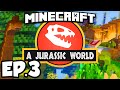 Jurassic World: Minecraft Modded Survival Ep.3 - WORKING SMELTERY!!! (Rexxit Modpack)