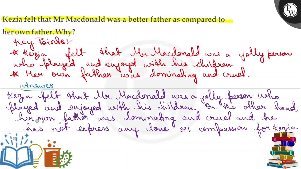 Kezia Felt That Mr Macdonald Was A Better Father As Compared To Her Own kezia-felt-that-mr-macdonald-was-a-better-father-as-compared-to-her-own