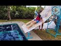 DIY Манкиту дети делают необычный аквапарк / children make an unusual water park