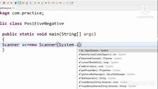A Program to check the Entered number is Positive or Negative in java