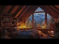 Crackling Fireplace & Rain Sounds 🌙 Perfect for Deep Sleep