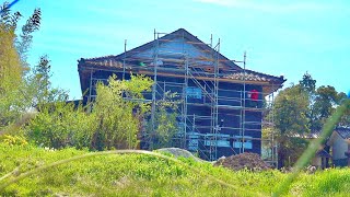 Restoration of an old Japanese house. Room painting