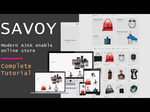 Savoy Minimalist AJAX WooCommerce Theme - Savoy theme tutorial