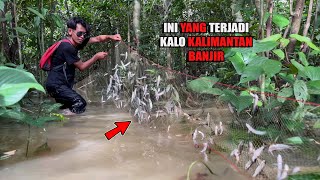 3 HARI CARI MAKAN DI HUTAN YANG SEDANG BANJIR & MEMBUAT MERIAM DARI BAMBU😅 #bocahpecicilan