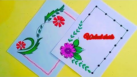 Project Front Page Border Design/Projector Design/A4 Sheet /File/Portfolio Designs