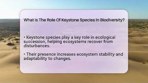 What Is The Role Of Keystone Species In Biodiversity? - Ecosystem Essentials