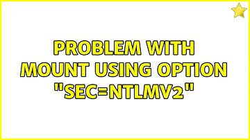 Ubuntu: Problem with mount using option "sec=ntlmv2"