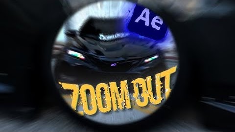 Smooth Wheel Zoom Out Transition Effect in After Effect