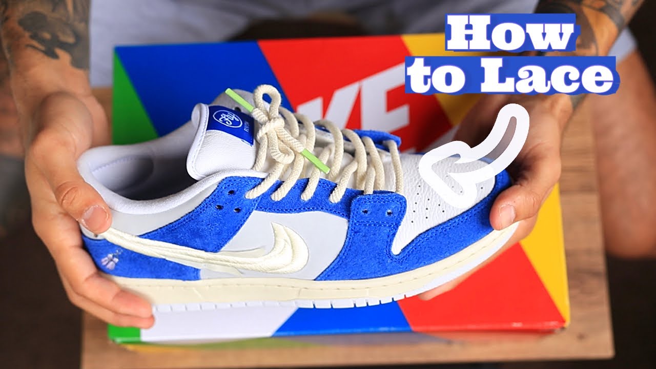 How to lace your Nike SB Dunks the RIGHT way! - YouTube