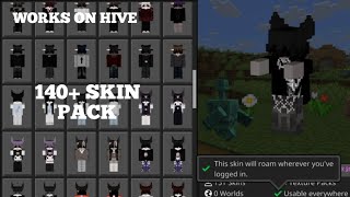 140+skin pack for pc/Android/ios [1.21.131] || WORKS ON HIVE screenshot 1