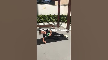 Prancha lateral com apoio do joelho