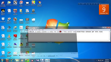 DXGI ERROR OF NFS RUN