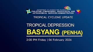 Press Briefing Tropical Depression Basyang Penha Issued At 200 Pm February 6, 2026 - Friday