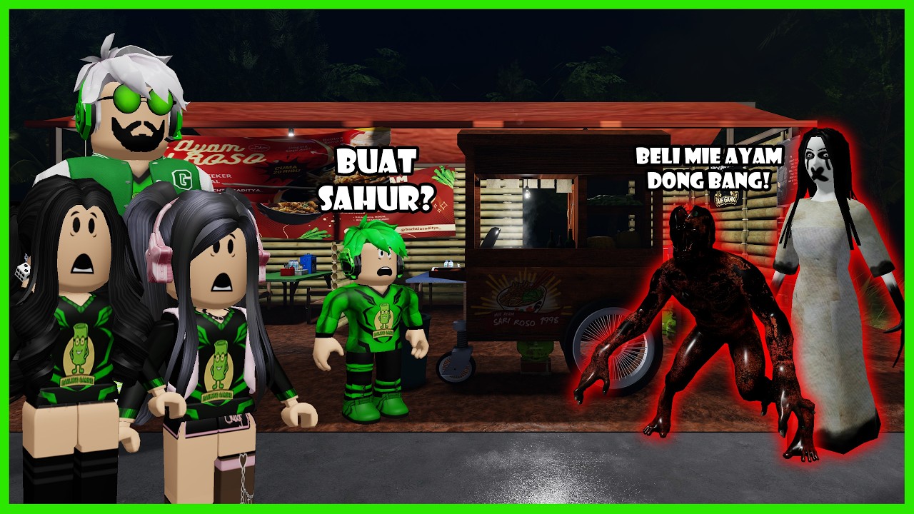 Aku Jualan Mie Ayam Saat Sahur Pertama Malah Diteror Anomali - Roblox Mie Ayam Sidoarjo Anomalies