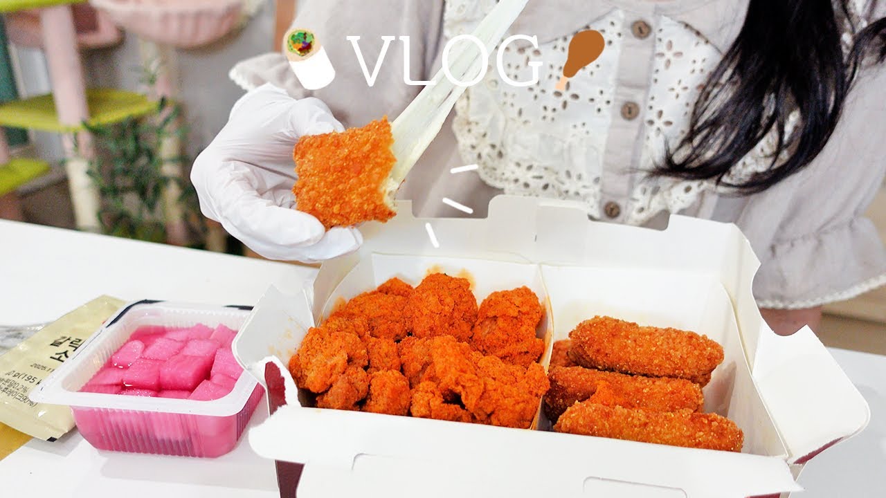 SUB) Бокналь🍗 Жареная курица, хлеб-курица и рисовые бургеры🍙 | Корейская кухня