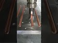 CNC rolling machine for heat pipe heat sink#heat sink#heat pipe#factory