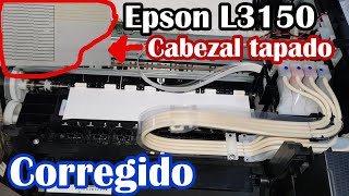 Epson L3150 cabezal tapado  destapando el cabezal