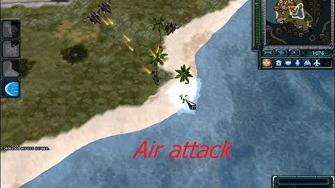 Red Alert 3: map Caldera of Chaos 1vs2