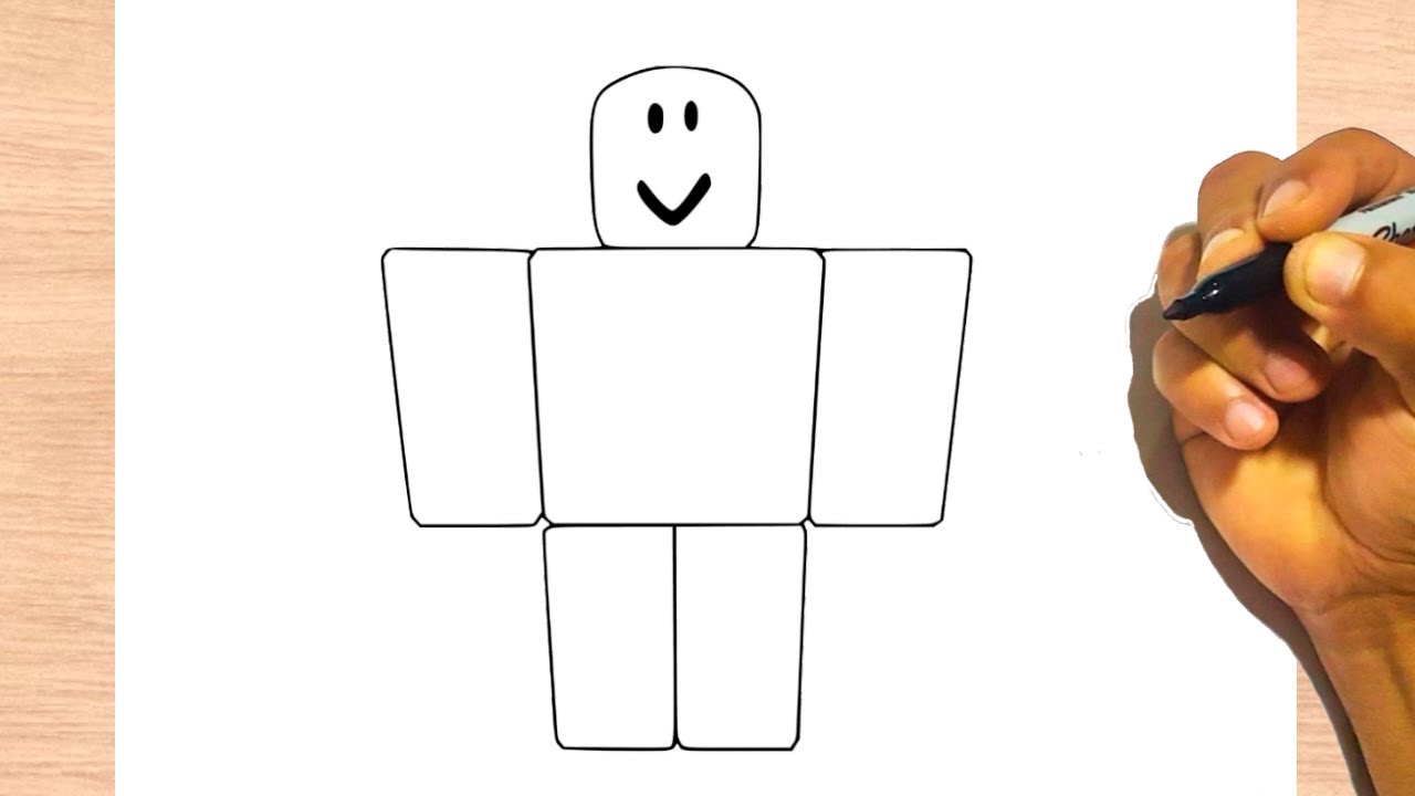 noob roblox draw