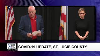 St. Lucie County COVID-19 Update - Thursdays, April 16, 2020