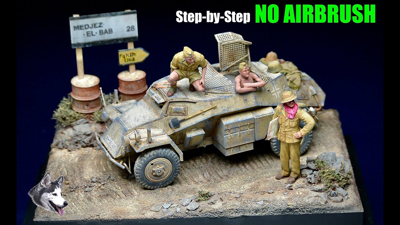 Think you need an airbrush for a great Diorama? Think again!