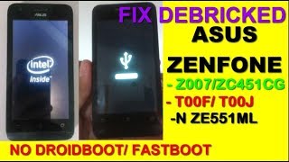 Cara memperbaiki Asus Zenfone tidak bisa masuk droidboot, fastboot (debrick Asus)