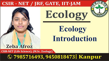 Basics of Ecology Introduction| CSIR NET/JRF | GATE | Life science | biotechnology | ICMR
