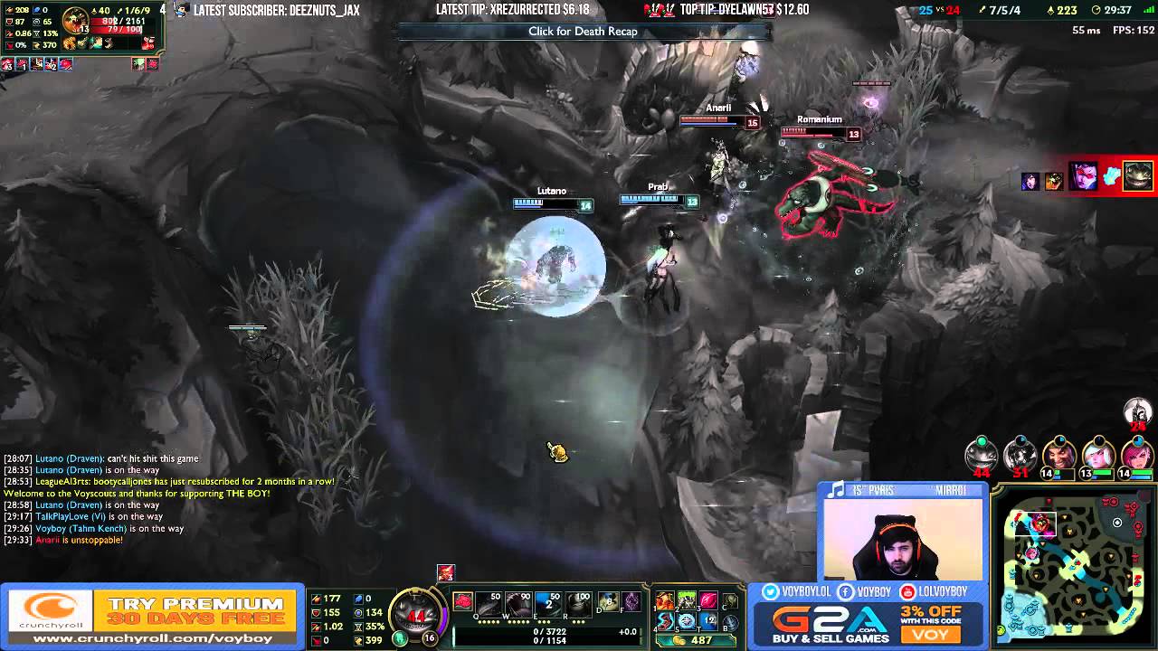 VOYBOY stream triple kill Vi