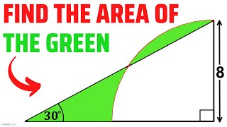 Can you find the Area of the Green shaded Region? | Quick & Easy Tutorial