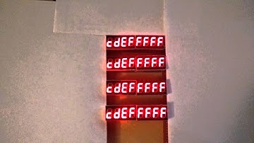 Multiple MAX7219 7-segment screens