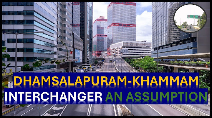 A glance of Interchanger on National Highway 365BG at Dhamsalapuram, Khammam