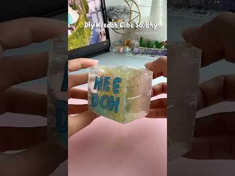 DIY Needoh Cube Squishy 🧊✨#shorts #art #diy #craft #youtubeshorts