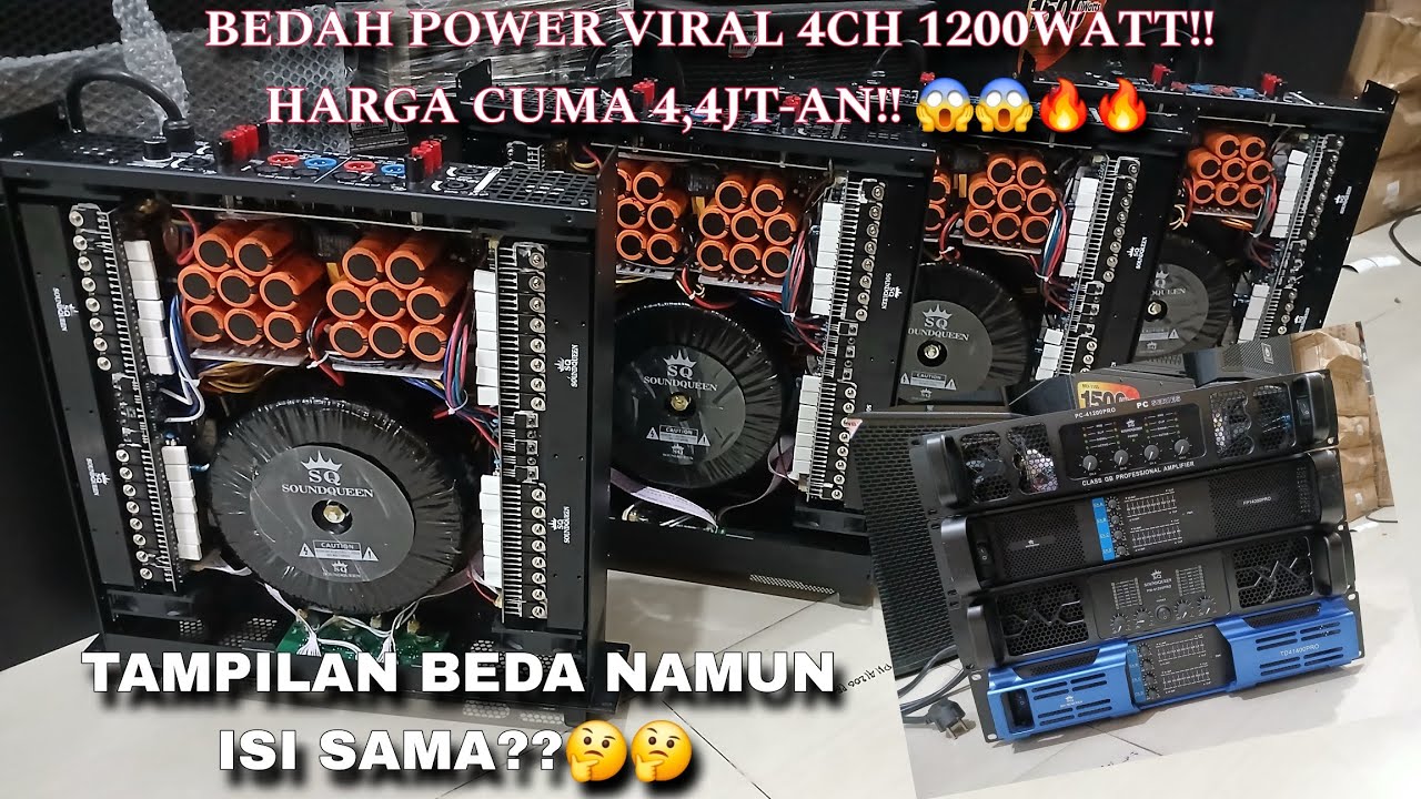 BONGKAR!! POWER SOUNDQUEEN 4CH 1200W SERIES - REVIEW BY HPKJ CREW