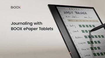 Journaling with BOOX Tablets: Plan, Track, and Create
