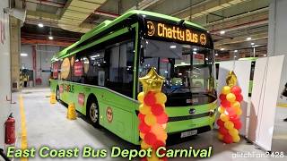 Buses at Go-Ahead Singapore East Coast Bus Depot Carnival
